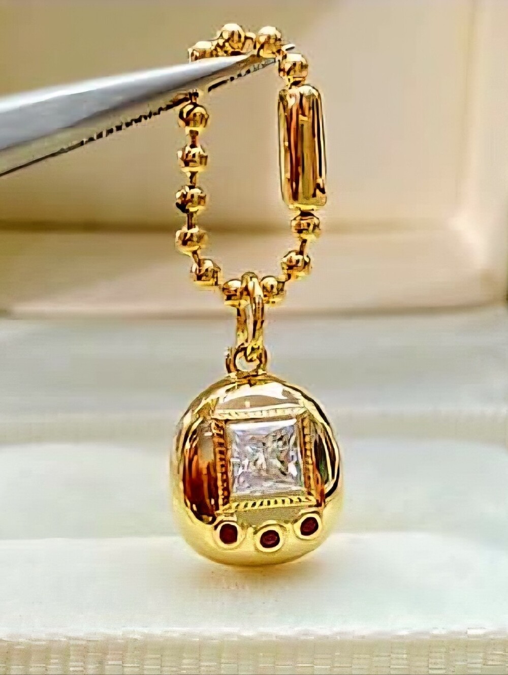 10k Gold Tamegotchi Charm